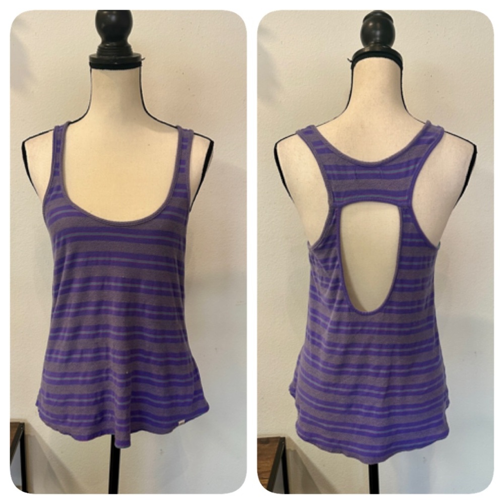 Vans Purple Striped Tank Top